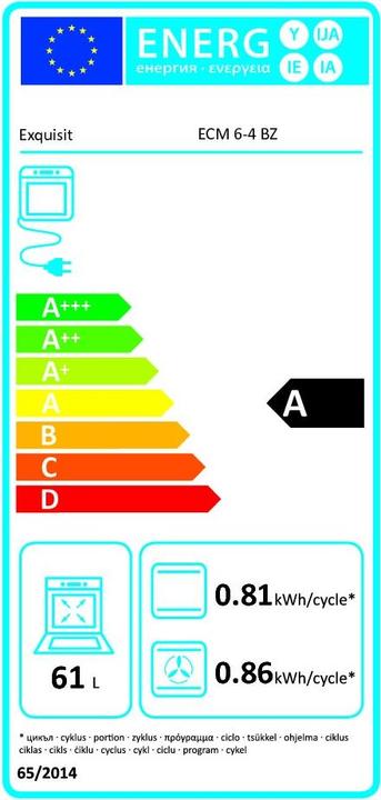 Energie-Label Exquisit ECM 6-4 BZ