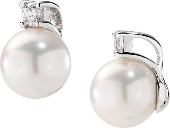 Actual product image Amen Freshwater Pearl stud earrings (Silver 925)