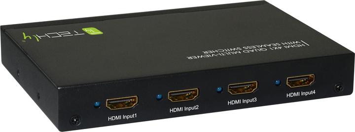 Produktbild Techly HDMI Switch 4X1 Quad Multi-Viewer
