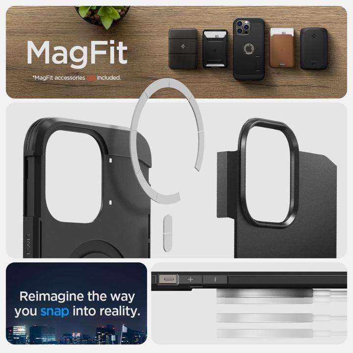 Produktbild Spigen Tough Armor Mag Magsafe iPhone 14 Pro Max case - Black (Apple iPhone 14 Pro Max)