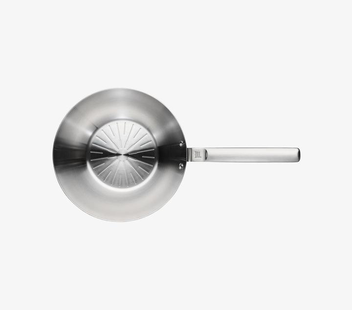 Actual product image Fiskars Norden Steel Wok, 28cm, uncoated (28 cm, Wok, Stainless steel)