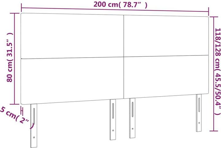 Produktbild VidaXL Conni (200 x 5 x 128 cm)