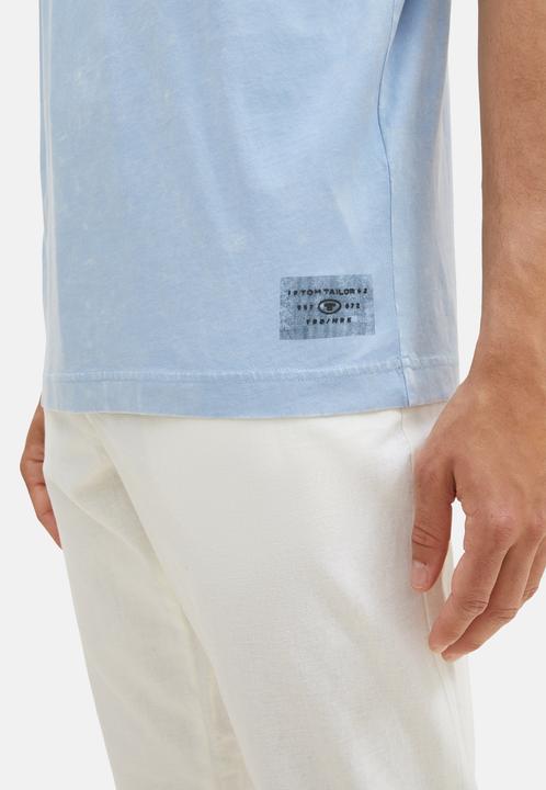 Actual product image Tom Tailor T-Shirt Kurzarmshirt mit Henley-Ausschnitt und ausgewaschener Optik (3XL)