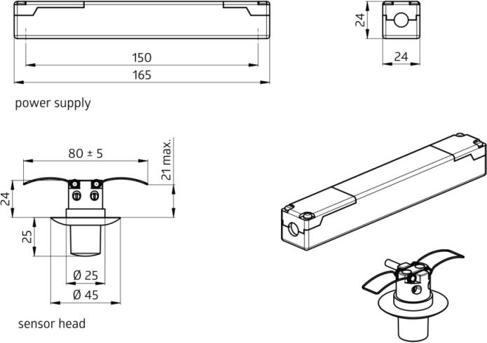 Produktbild BEG 92934 Präsenzmelder PD9 PD9-1C-GH-DE (1.75 m)