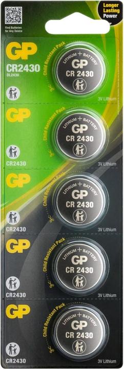 Immagine prodotto GP Batteries Batteria CR2430 - 5 pezzi (5 pz., CR2430, 300 mAh)