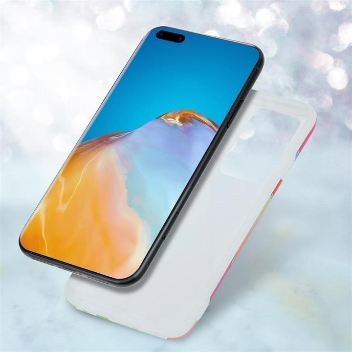Produktbild Cadorabo IMD TPU Bunter Marmor Cover (Huawei P40)