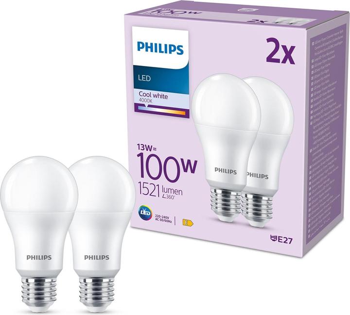 Immagine prodotto Philips Lampadine LED (E27, 13 W, 1521 lm, 2 x, E)