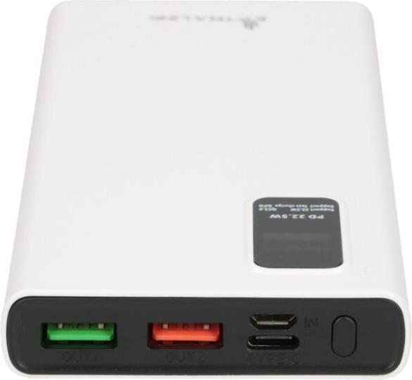 Actual product image Extralink EPB-067W power bank Lithium Polymer (LiPo) White (10000 mAh, 22.50 W, 37 Wh)