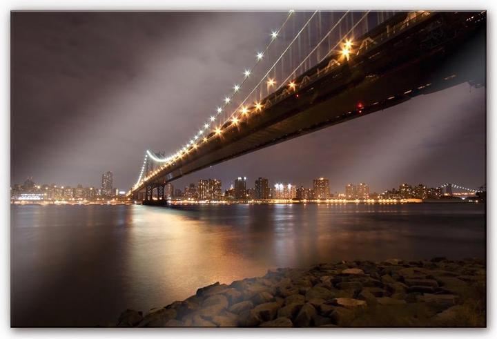 Immagine prodotto Trenddeko Ponte di Manhattan di notte (60 x 40 cm)