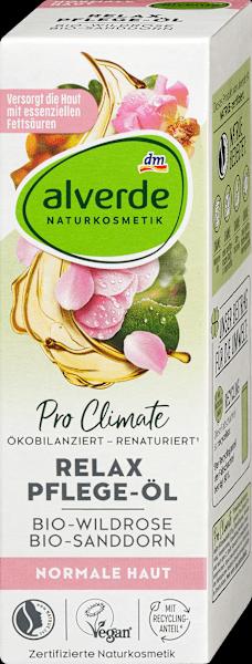 Immagine prodotto dm alverde Olio Relax Care Rosa Selvatica Biologica, Olivello Spinoso Biologico (Olio corpo, 100 ml)