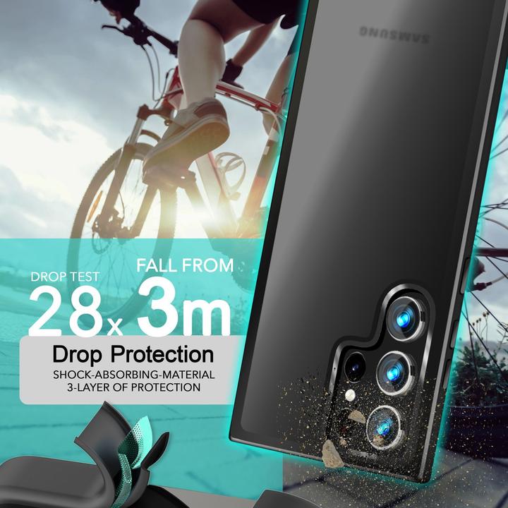Actual product image Nalia Semi-transparent hybrid cover with protective frame (Samsung Galaxy S24 Ultra)