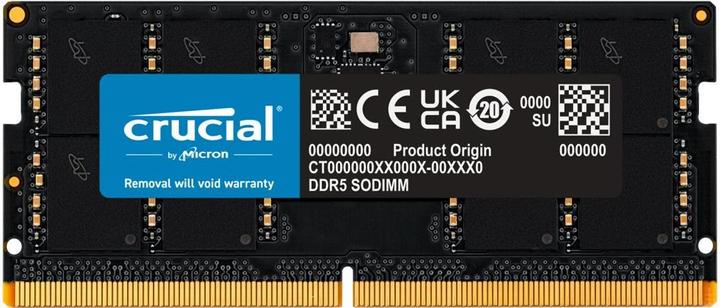 Crucial 32GB DDR5-4800 tray SODIMM CL40 (16Gbit) (1 x 32GB, 4800 MHz, DDR5 RAM, SO-DIMM)