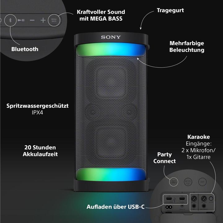 Image du produit Sony SRS-XP500 (20 h, Fonctionnement sur piles)