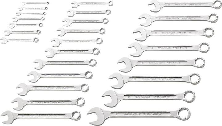 Immagine prodotto Stahlwille Set di chiavi combinate (32 mm, 19 mm, 6 mm, 12 mm, 24 mm, 14 mm, 22 mm, 16 mm, 23 mm, 10 mm, 21 mm, 18 mm, 27 mm, 7 mm, 17 mm, 11 mm, 15 mm, 26 mm, 30 mm, 8 mm, 28 mm, 9 mm, 29 mm, 13 mm, 20 mm, 25 mm)