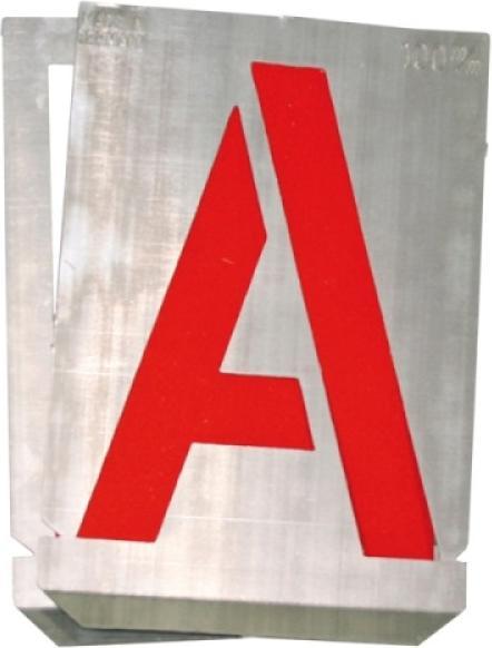 Image du produit Walkron Pochoir en zinc lettres A-Z 26 pièces 50mm