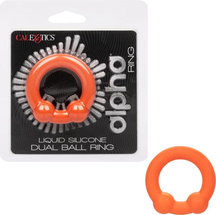 Actual product image CalExotics Alpha™ Liquid Silicone Dual Ball Ring (3.75 cm)