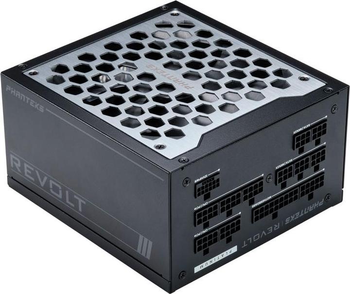 Immagine prodotto Phanteks Revolt 1200W Platinum, ATX 3.0, PCIe 5.0, completamente modulare - 1200 Watt, nero (1200 W)