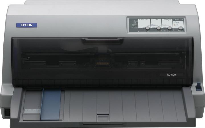 Produktbild Epson LQ-690 A4 24 Nadeldrucker 128kB 529Zeichen/Sek (Nadel, Schwarz-Weiss)