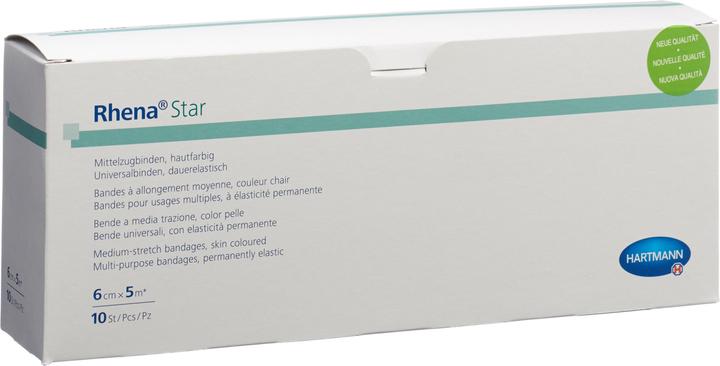 Produktbild Rhena Star Elastische Binden 6cmx5m hautfarbig offen