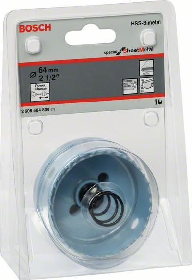 Immagine prodotto Bosch Professional Zubehör Sega a tazza speciale per lamiera, 64 mm, 2 1/2 pollici (64 mm)