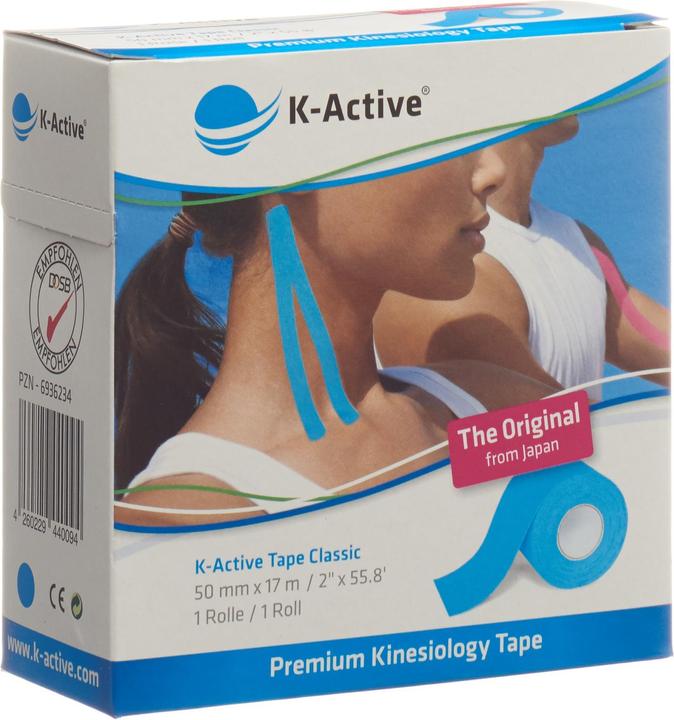 Image du produit K-Active Tape Classic 5cmx17m bleu hydrofuge (17 m)