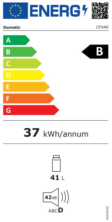 Energie-Label Dometic Cfx-40 (38 l)
