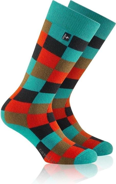Actual product image Rohner Carolina children's ski socks, colour 661 turquoise, size 23-26 (23 - 26)