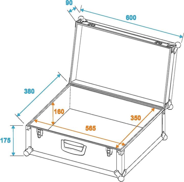 Actual product image Roadinger Case 30126201 (L x W x H) 270 (Universal)