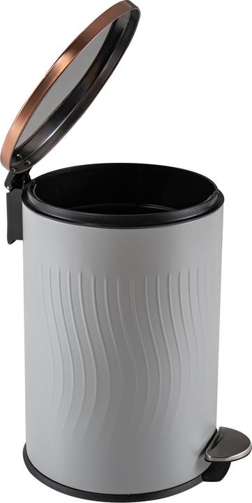 Image du produit HTI-Living Poubelle à pédale Jannik 20 litres Gris Cuivre (20 l)