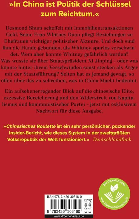 Image du produit Chinesisches Roulette (Allemand, Desmond Shum, Stephan Gebauer, 2023)