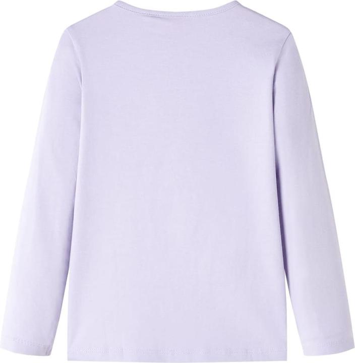 Actual product image VidaXL Children's long-sleeved shirt light lilac 92,Material: 95 % cotton. 5 (92)
