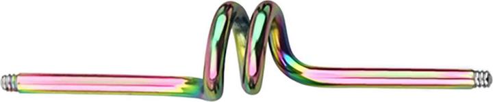 Image du produit Star Piercing Barre Barbell colorée twister (Acier chirurgical 316L)