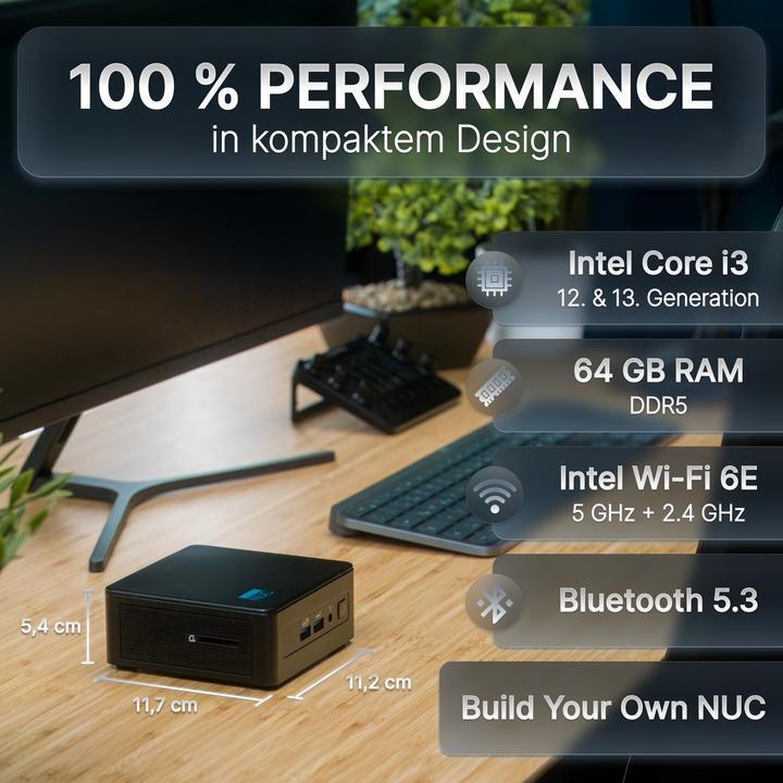 Image du produit Concept International FUTURE NUC PRO 12. GEN (Intel Core i3-1220P)