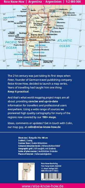 Image du produit Projet de cartographie mondiale. Argentine