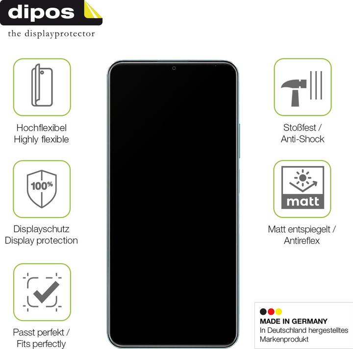 Actual product image Dipos Full Cover Screen Protector Matte (1 Piece, Realme Note 50)
