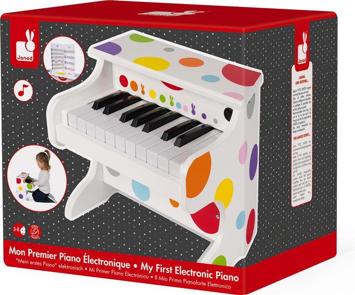 Immagine prodotto Janod Il mio primo pianoforte (Inglese, Olandese, Tedesco, Francese, Italiano, Spagnolo)
