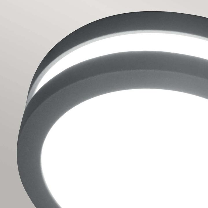 Actual product image Elstead Lighting Ano LED outdoor wall light GX53 14cm round graphite IP54 (720 lm, GX53)
