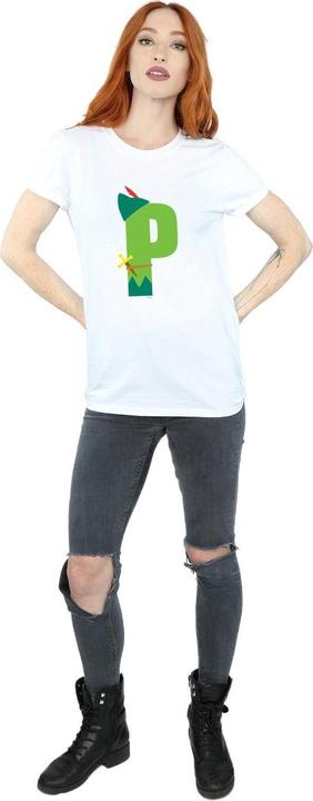 Immagine prodotto Disney Alphabet P Is For Peter Pan Maglietta Ampia Donna (S)