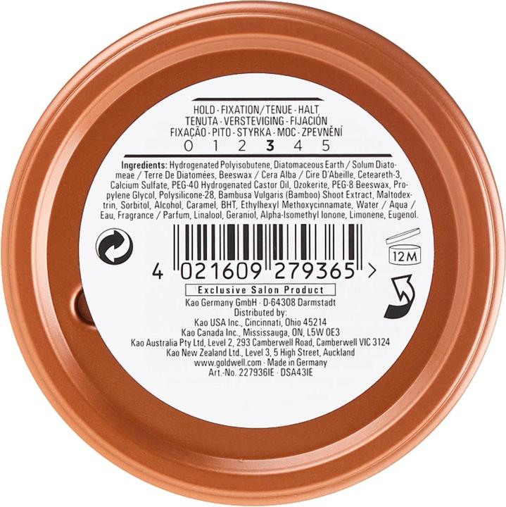 Valori nutrizionali e ingredienti Goldwell StyleSign Texture Matte Rebel (Pomata, 75 ml)