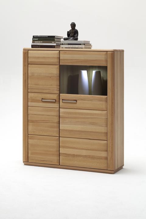 SENA KOMBIHIGHBOARD L 2TR CA.107 X 131 X 38 CM K.BUCHE TEILMASSIV GEÖLT