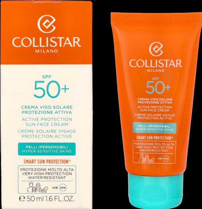 Image du produit Collistar CS Sun - Active Protection Sun Face Cream Anti-Wrinkle SPF 50+ (Crème solaire visage, SPF 50, 50 ml)