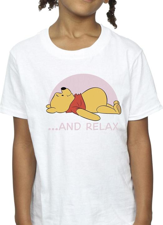Actual product image Disney Girls Winnie The Pooh Relax Cotton T-Shirt (140, 146)