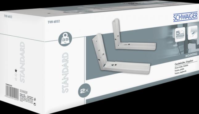 Actual product image Schwaiger Foldable device wall holder for floor standing devices