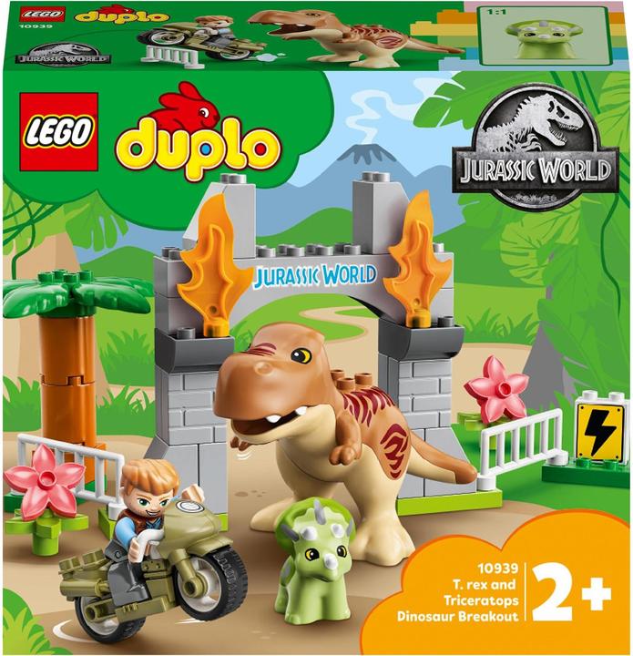 Produktbild LEGO Ausbruch des T. Rex und Triceratops (10939)