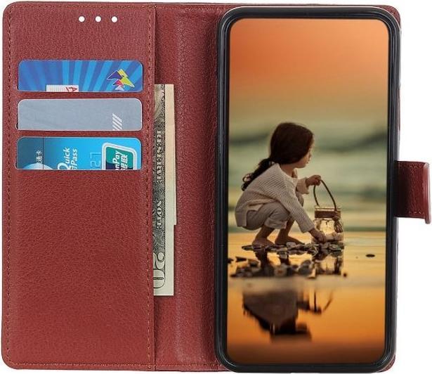 Actual product image MU Classic Litchi Leather Bookcover Series (Xiaomi Redmi Note 8T)