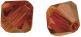 Actual product image Swarovski crystal faceted beads, orange-red, 50