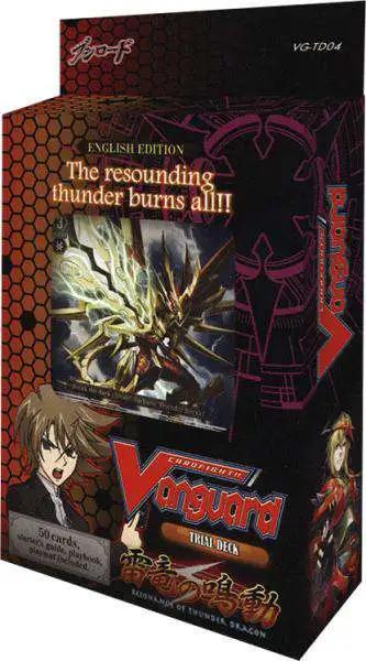 Actual product image Bushiroad Cardfight! Vanguard Trial Deck Display Resonance of Thunder (English, Booster display)