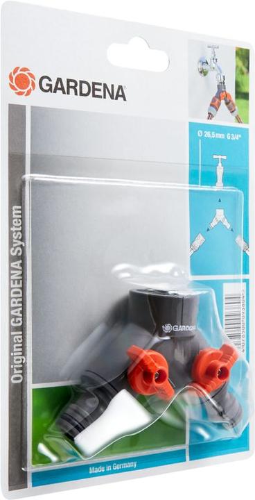 Produktbild Gardena Zwei-Wege-Ventil (Hahnanschluss, Multikupplung, 13 mm)