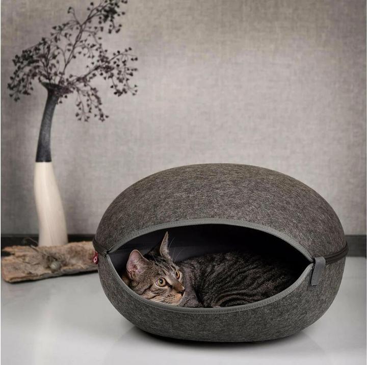Produktbild CanadianCat Kuschelhöhle Katzennest, Uni-Anthrazit (Katze)