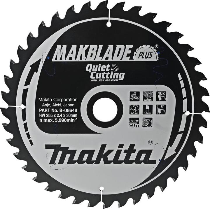 Produktbild Makita B-08648 Zahnscheibe für Holz Durchmesser 255 mm